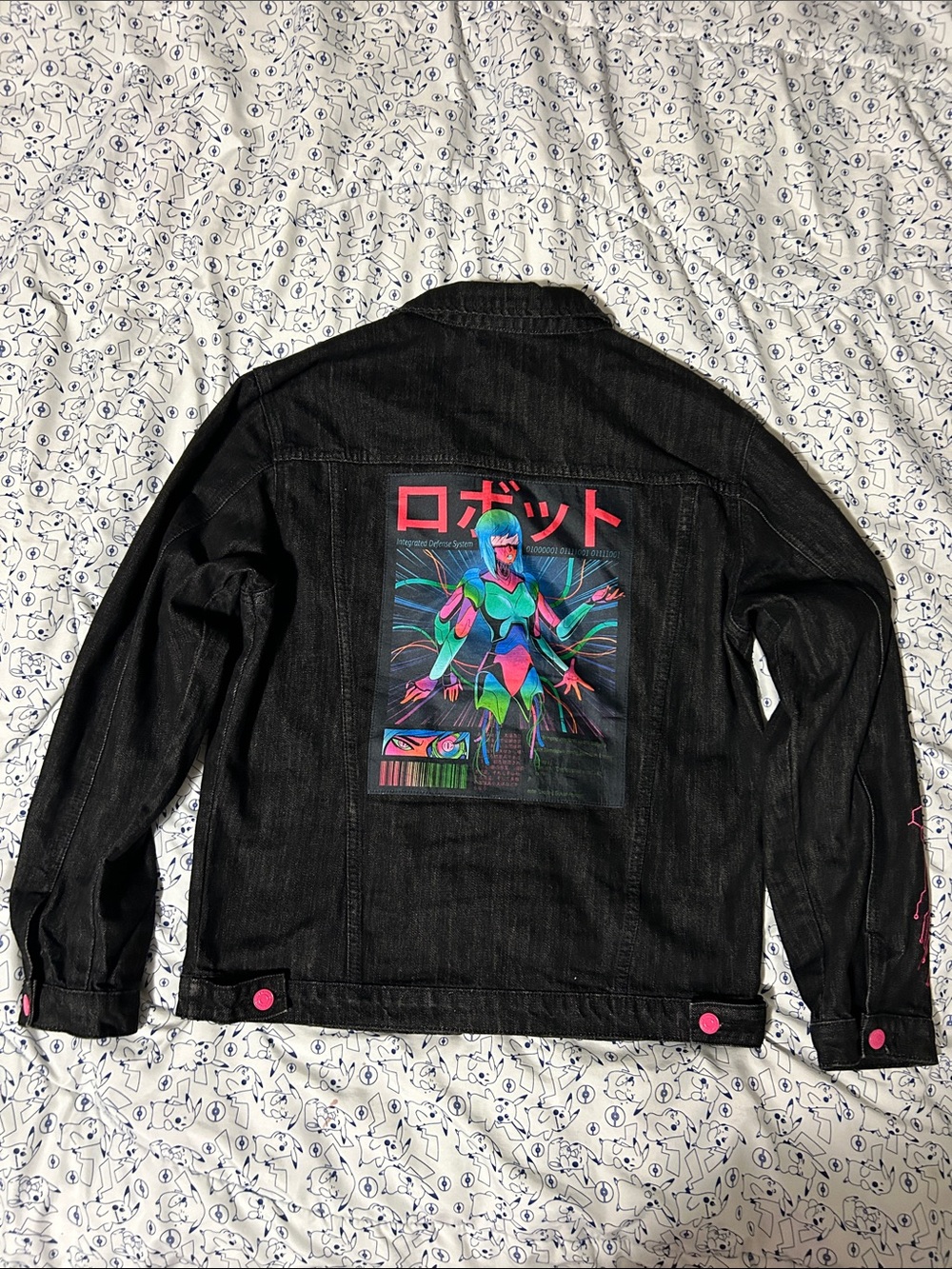 Ayylien Limited Edition Cyber Punk Embroidered Denim Jacket